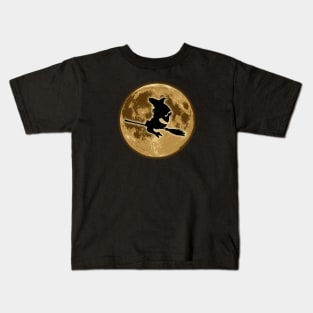 Witch by the Moon Kids T-Shirt